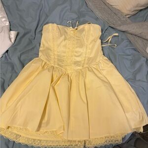 Beautiful BabyBoo Corset Baby Yellow Never Before Worn Evening Dress